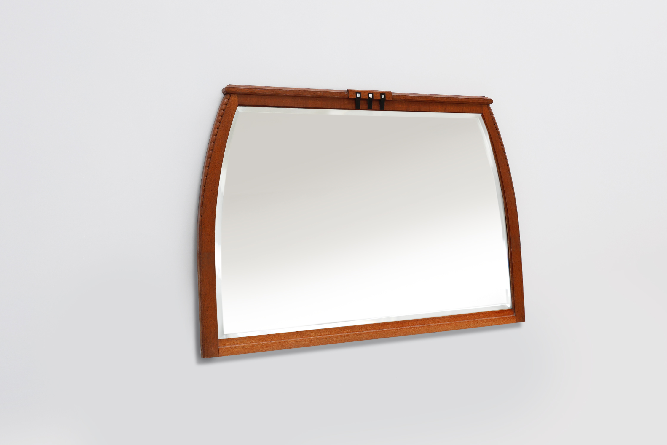 Art Nouveau mantel mirror attributed to De Coene, Belgium 1905thumbnail